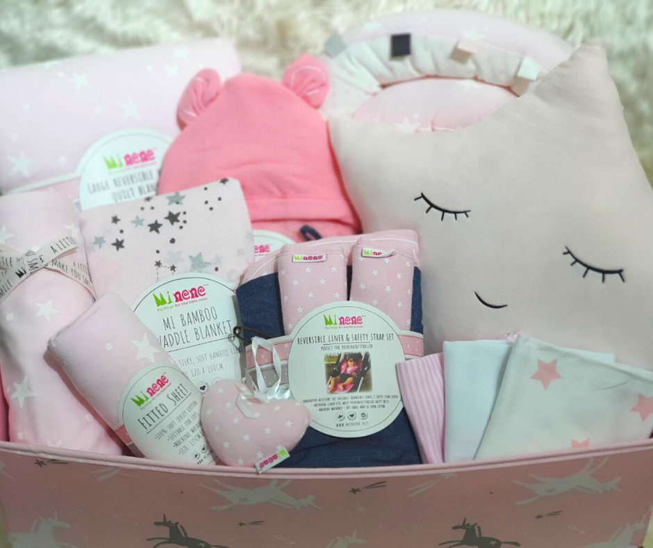 "A princess is on the way" Gift Basket - Baby Pink Star!