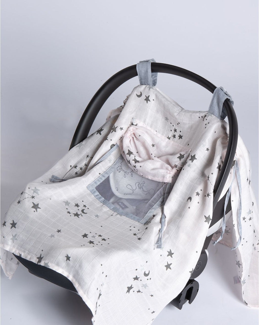 Bamboo Basket Car Seat Sunshade