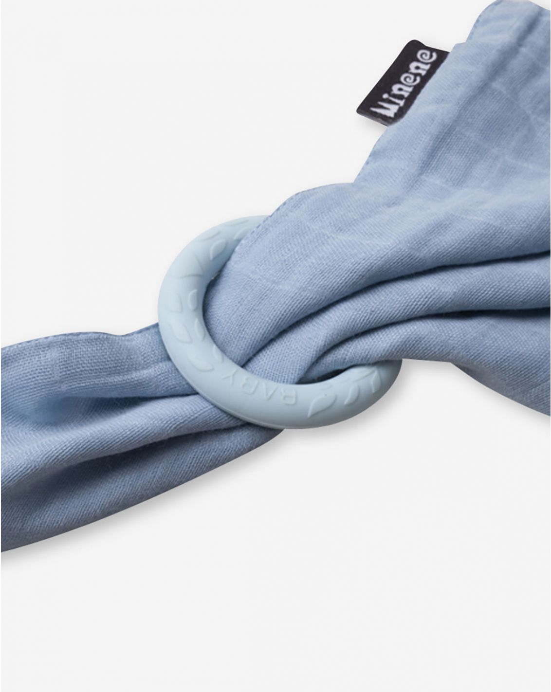 Bamboo Muslin with Silicone Baby Teething Ring