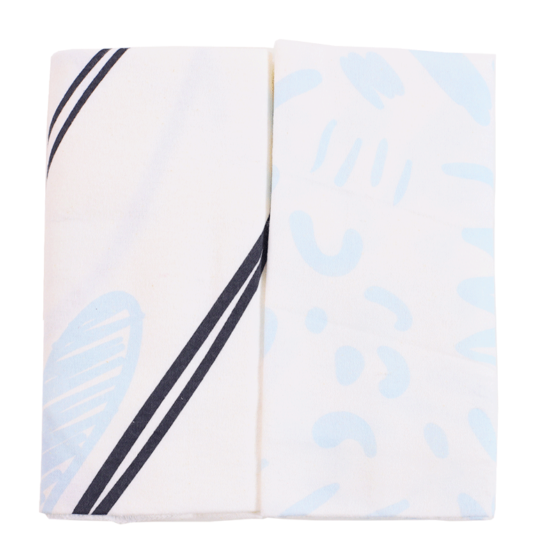 Flannel Cloth - Pack of 2 , Size: 76X76 cm