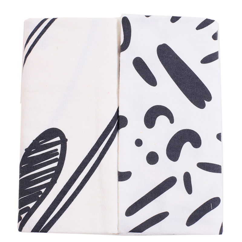 Flannel Cloth - Pack of 2 , Size: 76X76 cm