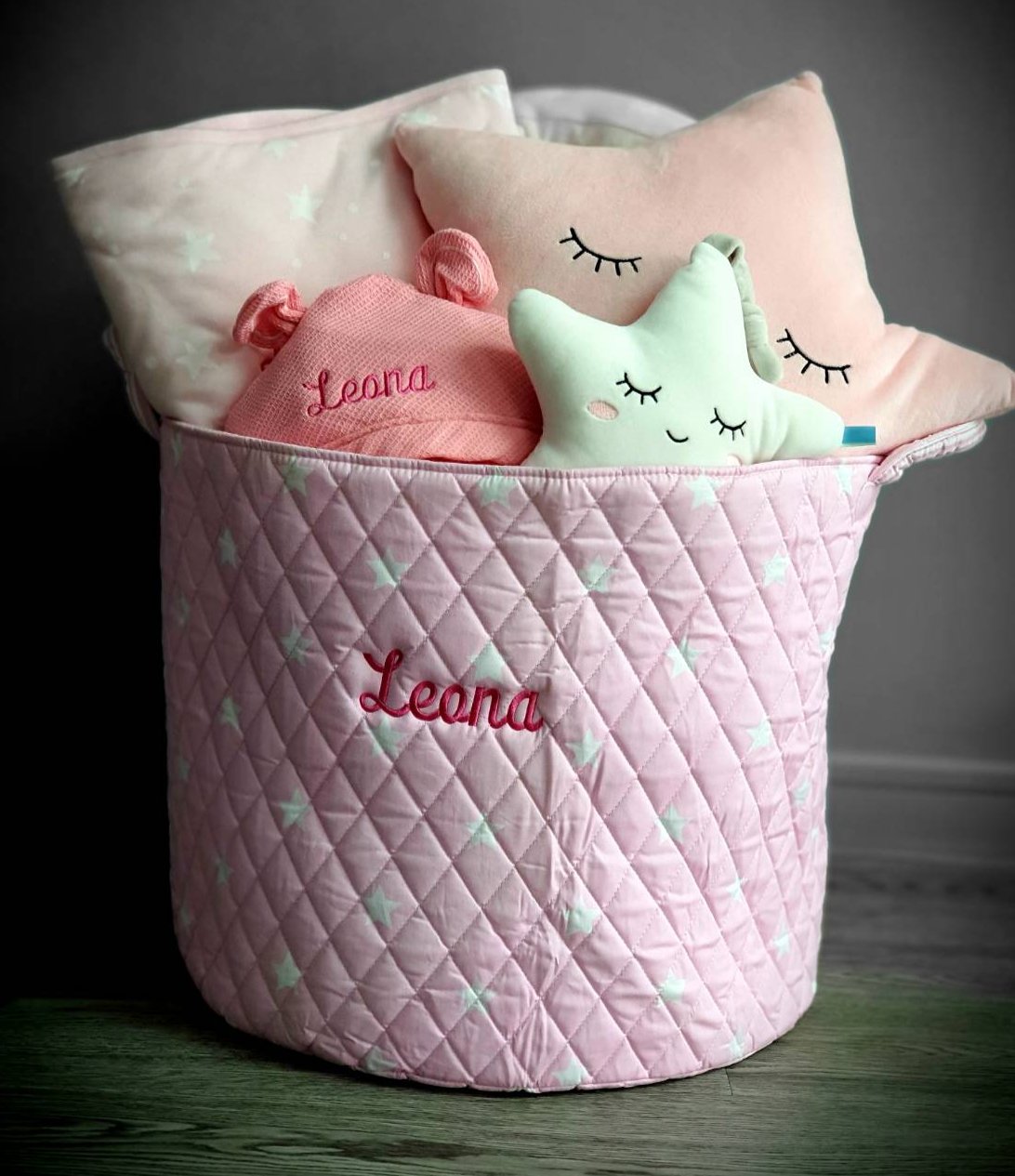 Welcoming Baby Girl Gift Basket