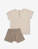 Top with Buttons & Pants Set O