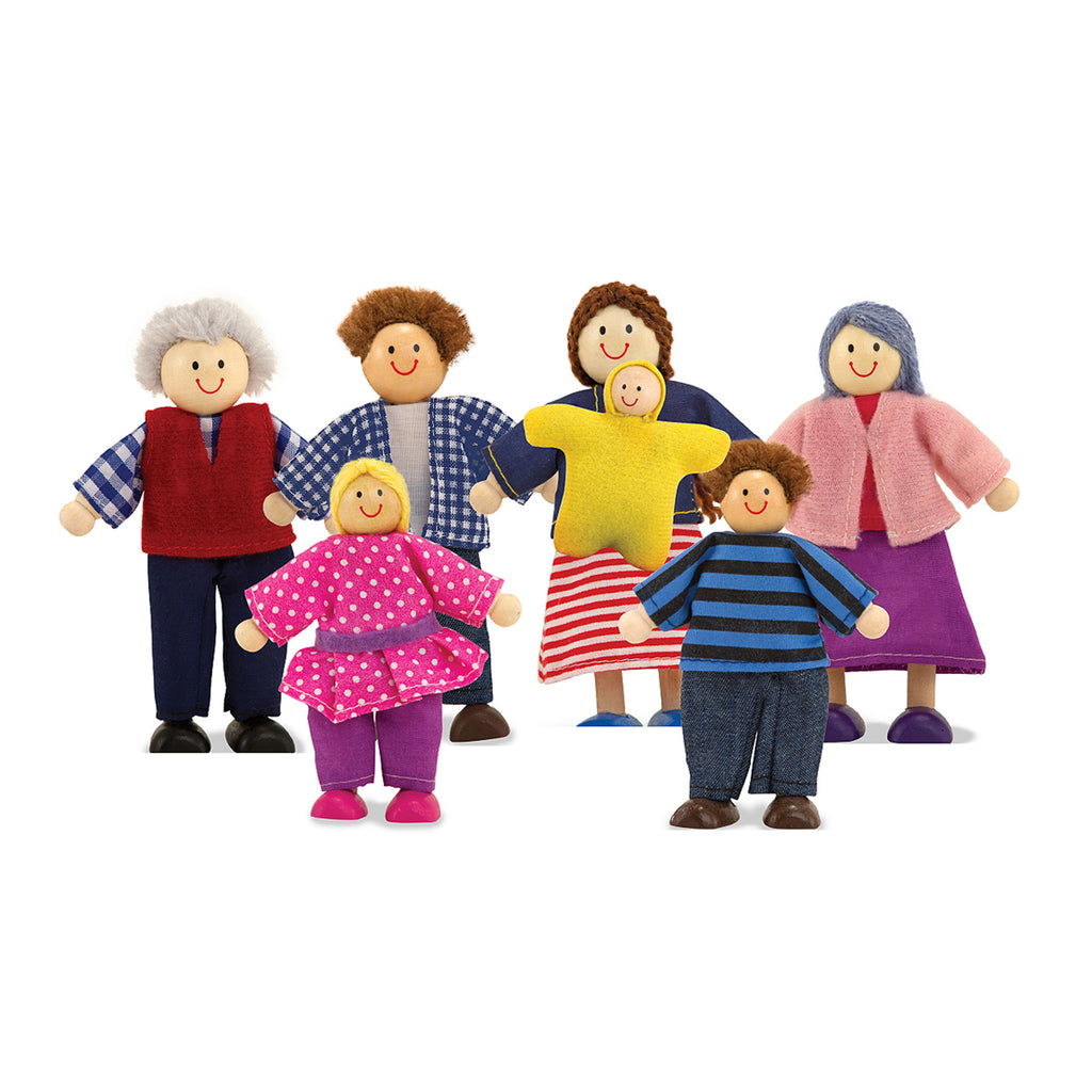 Wooden Doll Family
