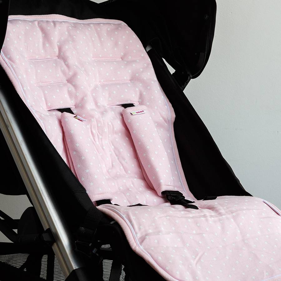 Reversible Pushchair & Car Seat Liner Set - Jersey Cotton!