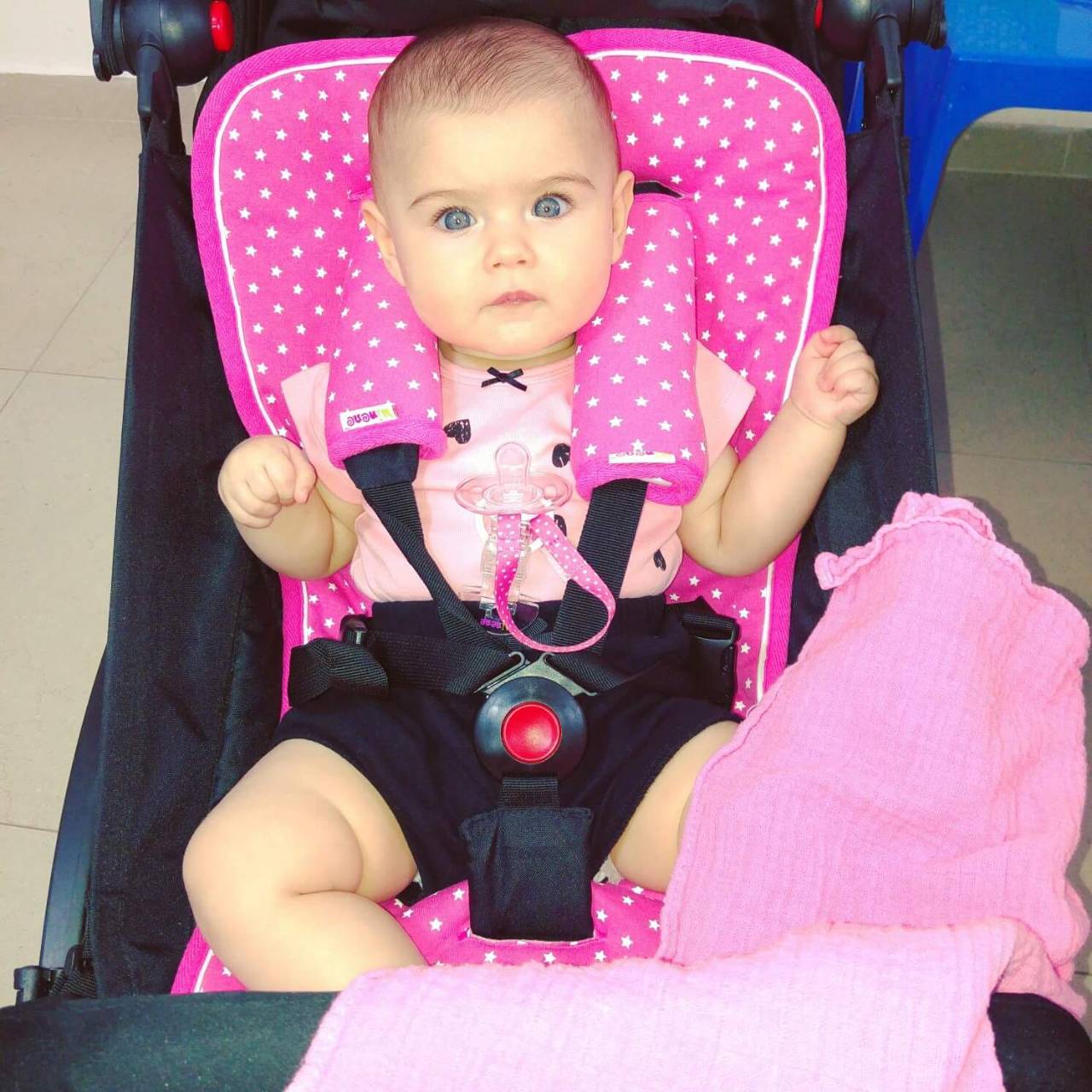 Reversible Pushchair & Car Seat Liner Set - Jersey Cotton!