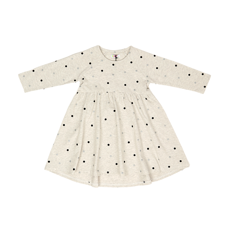 Dress KC - Printed Light Gray