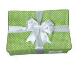 Unique Newborn Gift Box - Green Poka dot
