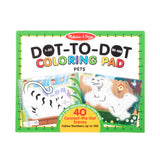 Dot-to-Dot Coloring Pad - Pets