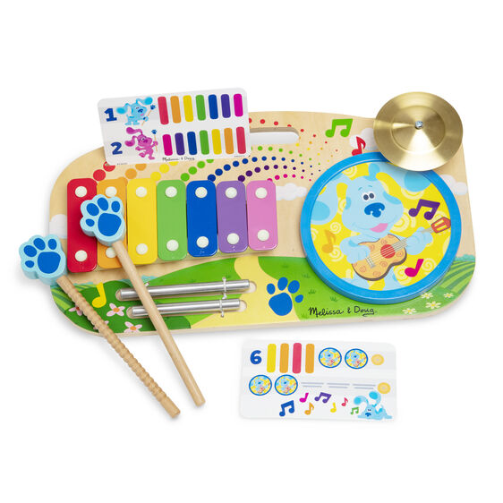 บลูส์ คลูส์ (Blue's Clues) จาก Melissa & Doug บลูส์ คลูส์ แอนด์ ยู! กระดานทำดนตรีไม้ 