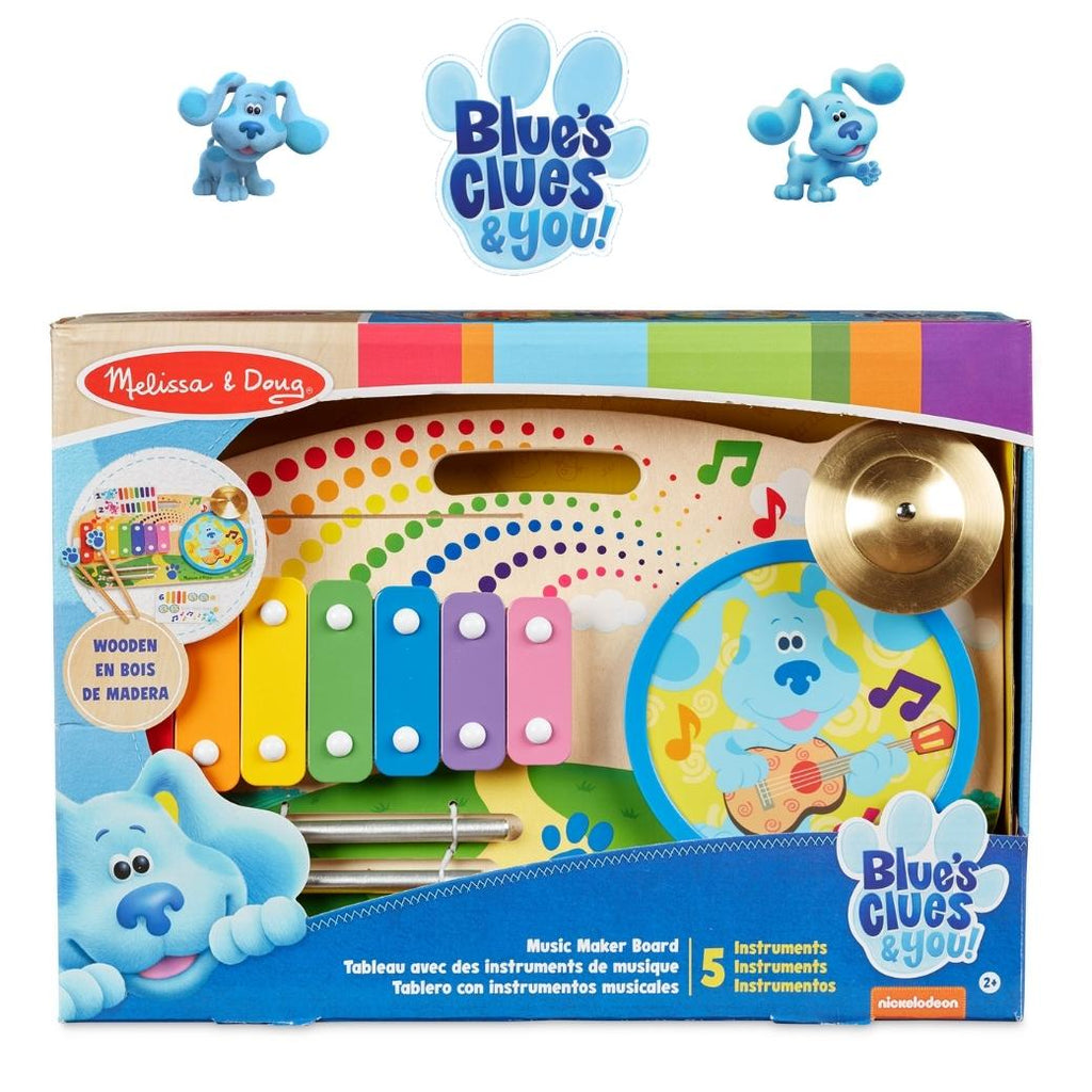 บลูส์ คลูส์ (Blue's Clues) จาก Melissa & Doug บลูส์ คลูส์ แอนด์ ยู! กระดานทำดนตรีไม้ 