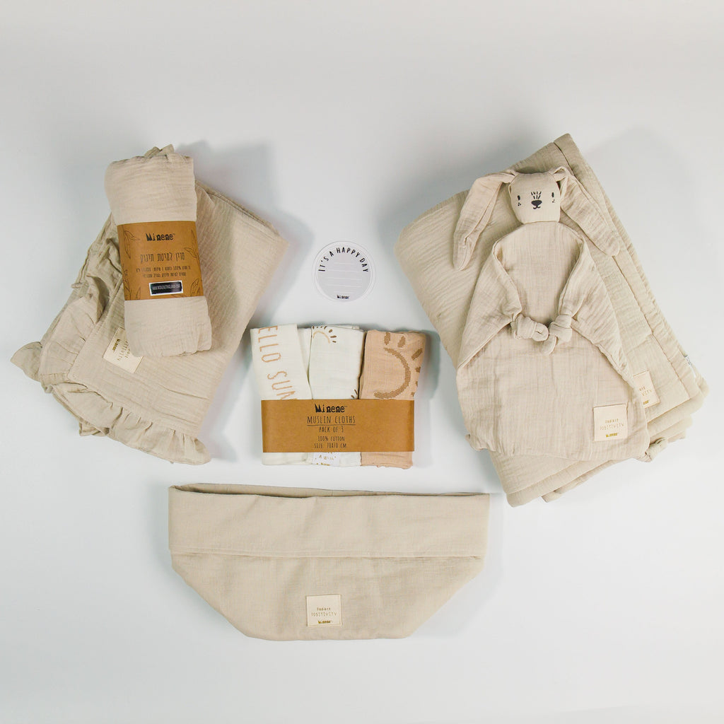 The Little One Gift Basket - New Muslin Collection !