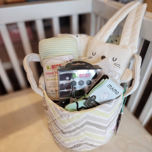 "A princess has arrived" Gift Basket - Grey & Pink !