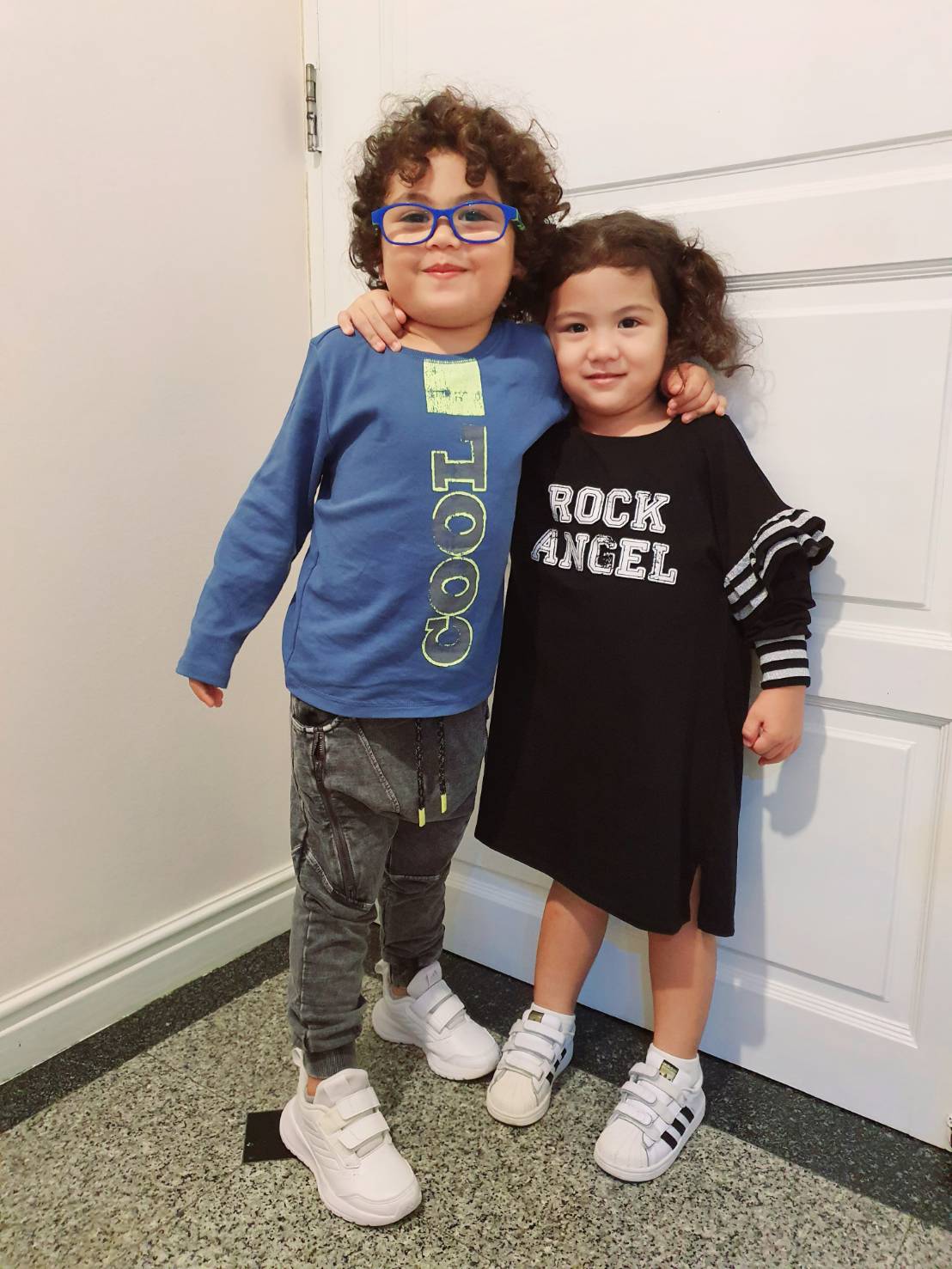 Dress with Rib Ruffle AB - Black