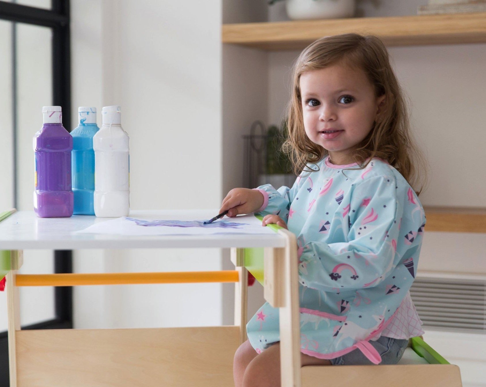 Crumb Catcher Bib With Sleeves