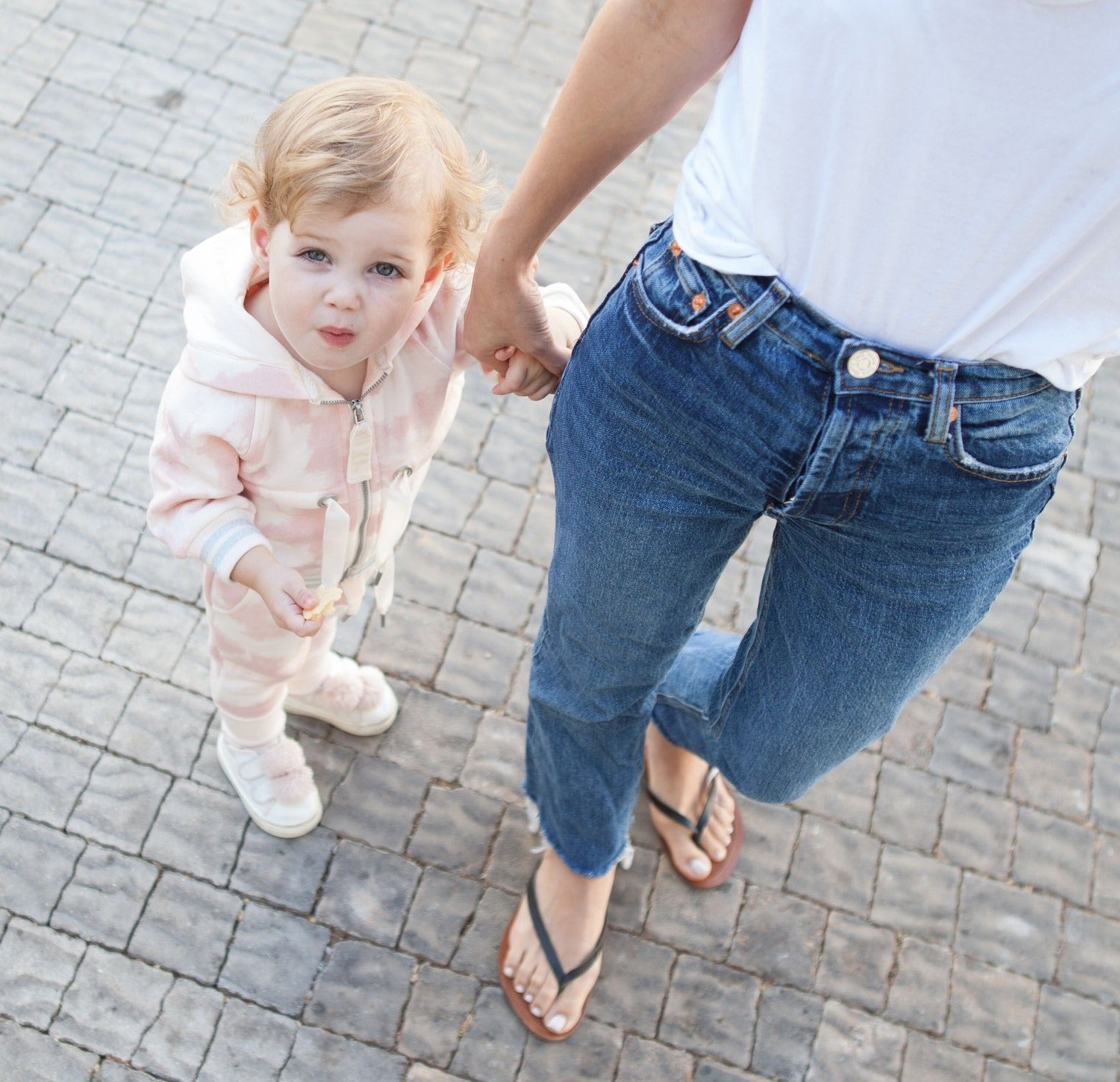 Pants E - Light Pink Printed