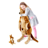 Kangaroo and Joey Lifelike Stuffed Animal