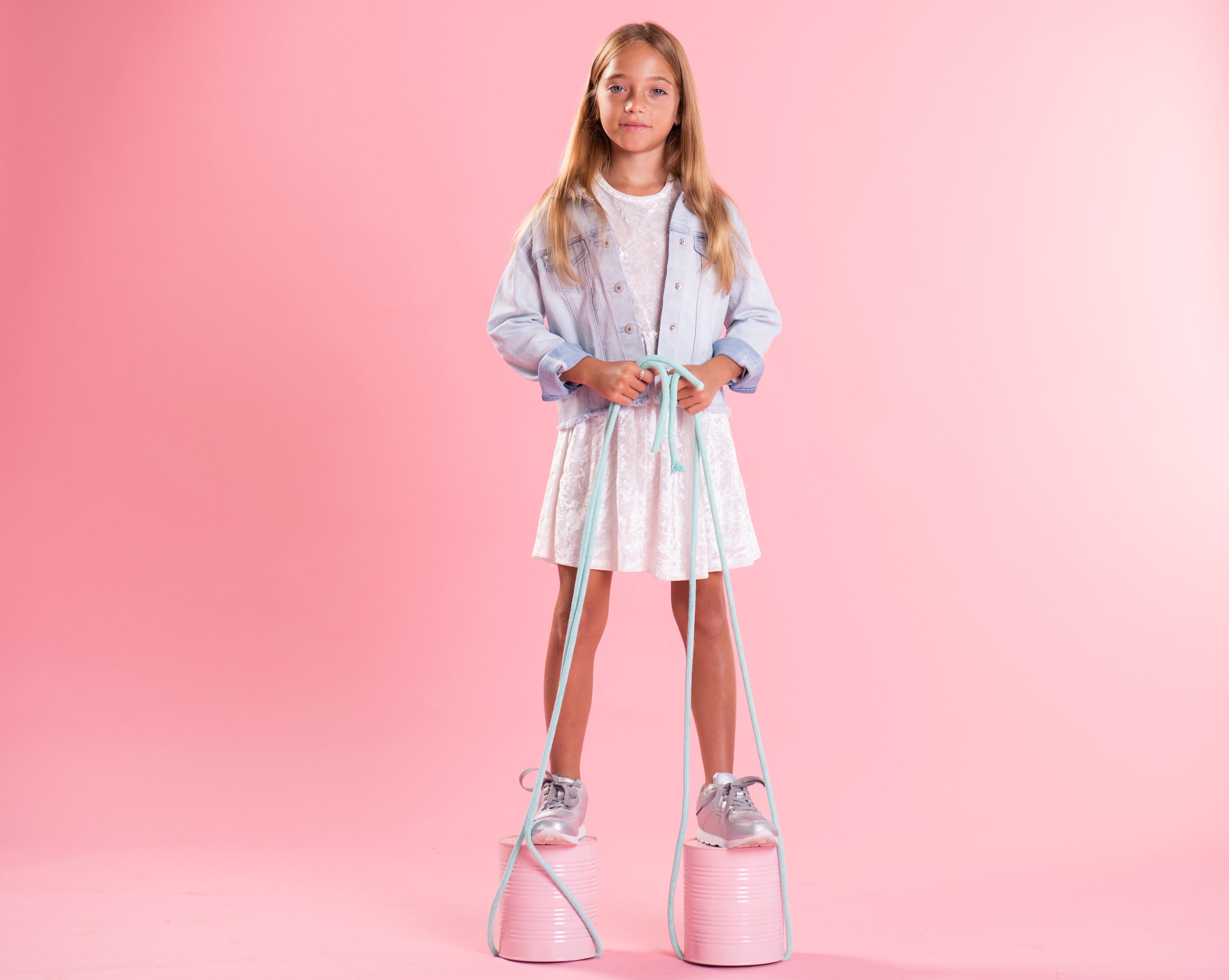 Girls Jacket J,Jeans - Light Blue