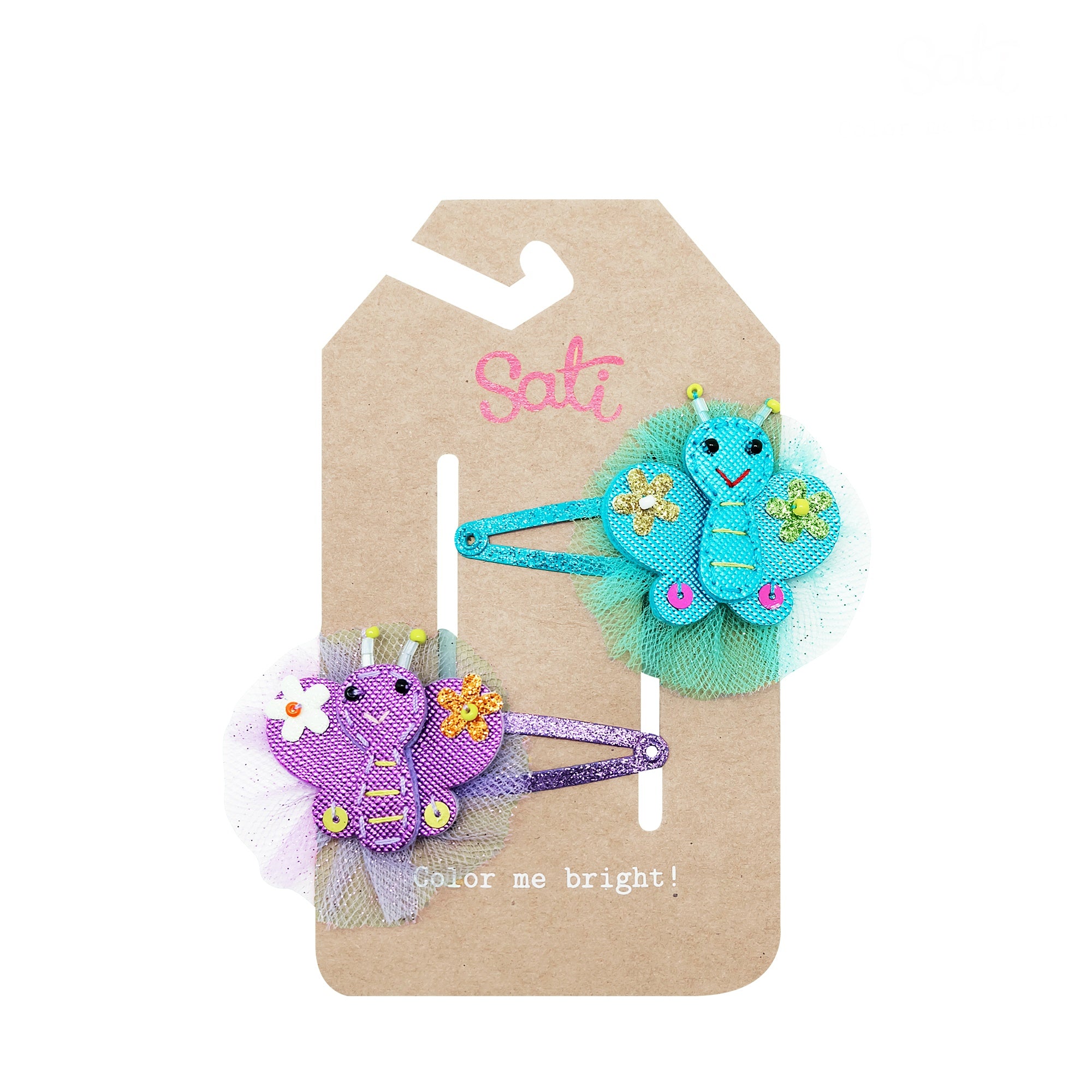 T. BUTTERLY  BLUE & PURPLE Hair Clip