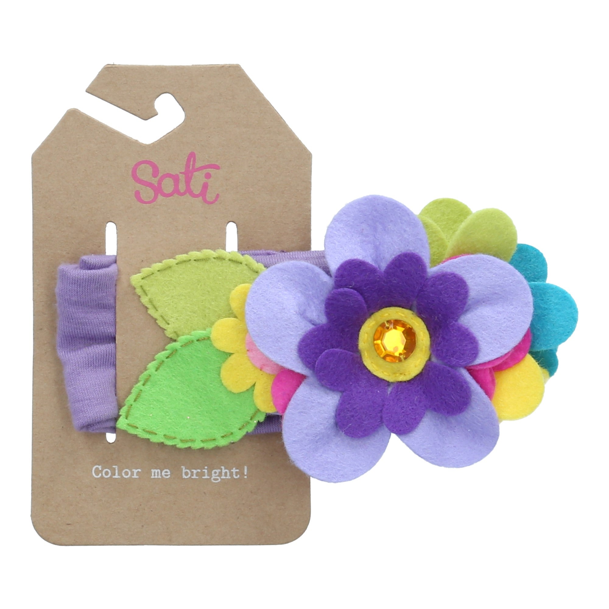 AC. CRYSTAL FLOWERS HEADBAND