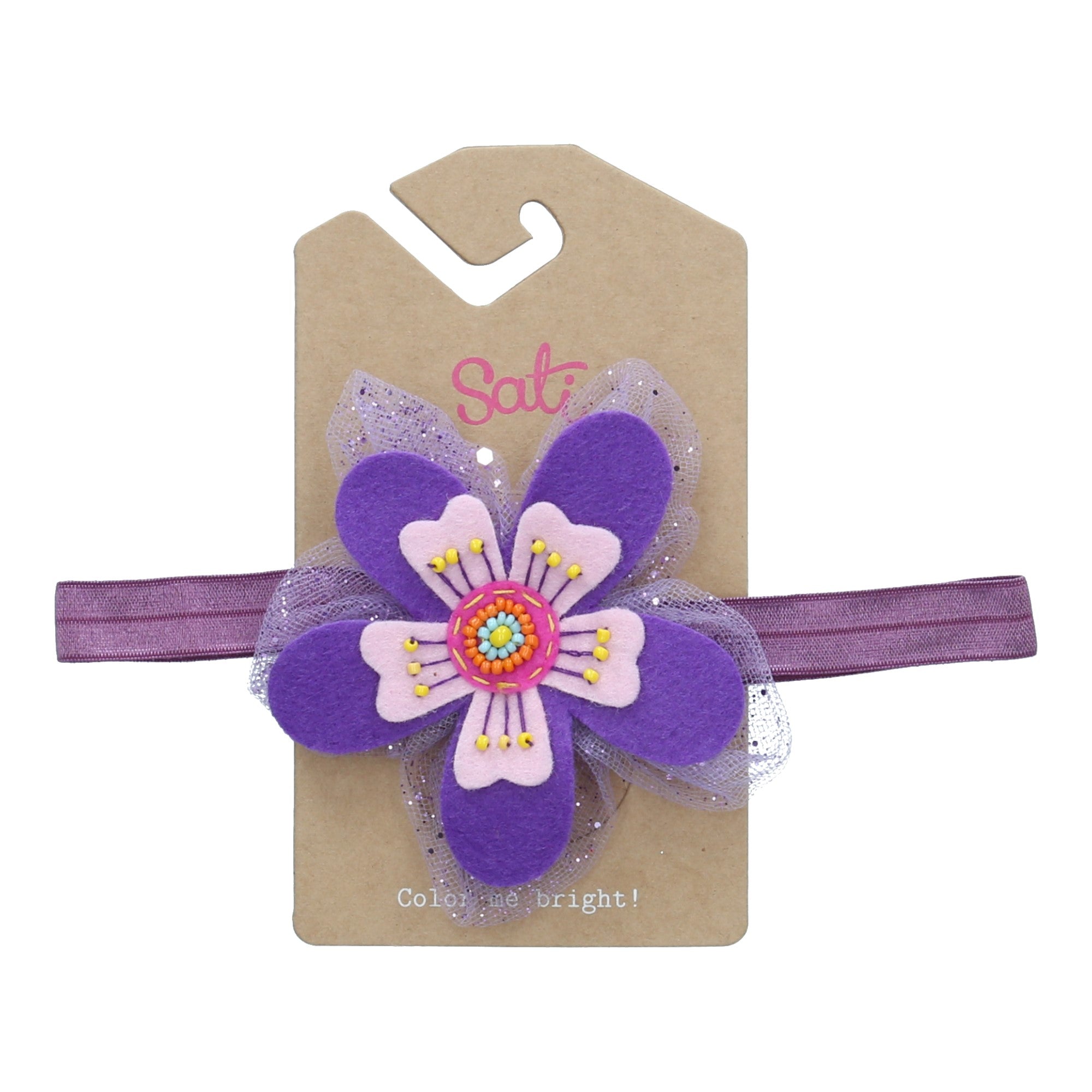 C. V FLOWER HEADBAND