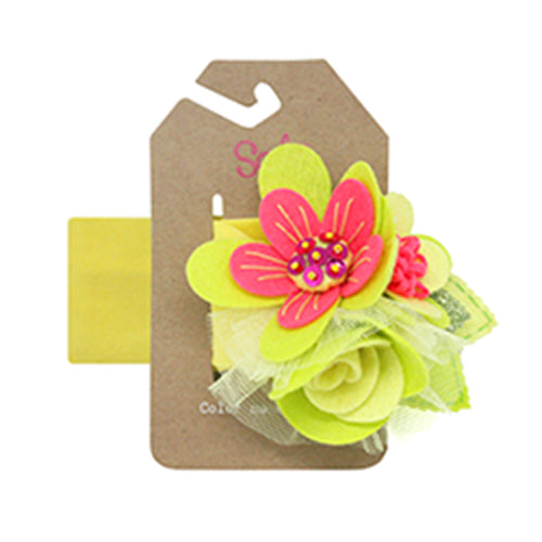 NP. YELLOW PINK BLOSSOM HB HEADBAND