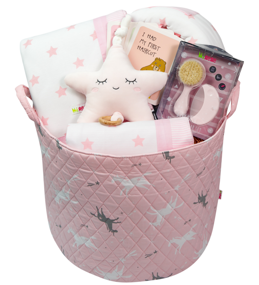 It's A Girl Gift Basket - Pink Star!