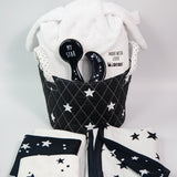 Baby Bath Classic Black & White Newborn Gift Basket