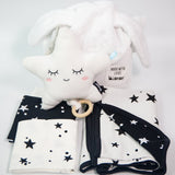 Mini Baby Bath Classic Black & White Newborn Gift Basket