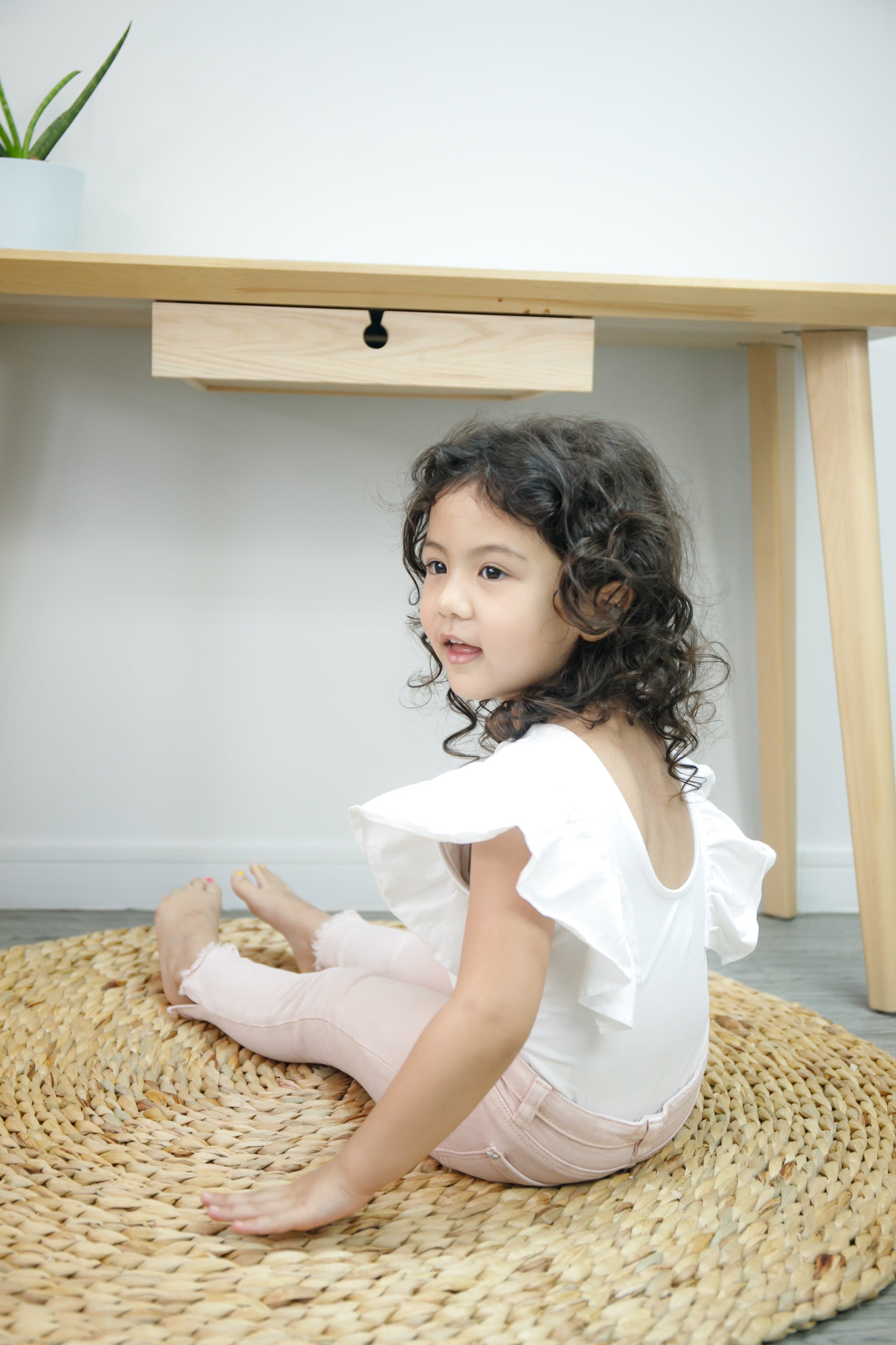 Bodysuit with Ruffle Sleeves