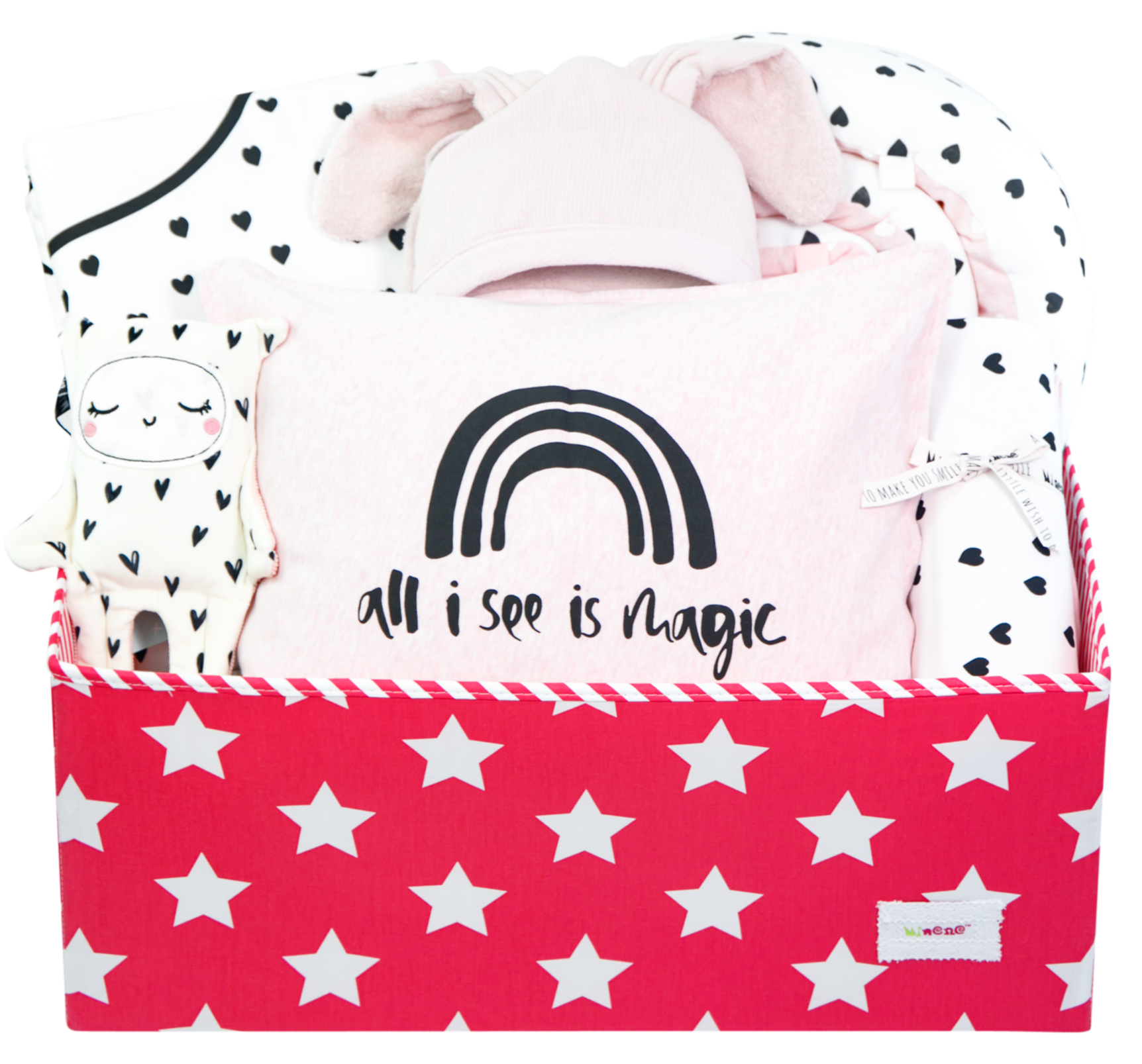 Gorgeous Baby Pink Heart Bedding Gift Box