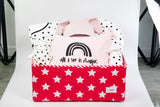 Special Baby Pink Heart Bedding Gift Box