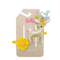 ML. FLORAL REINDEER Hair Clip