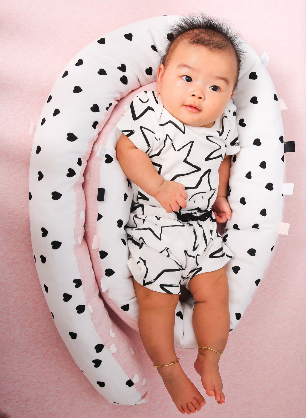 Gorgeous Baby Pink Heart Bedding Gift Box