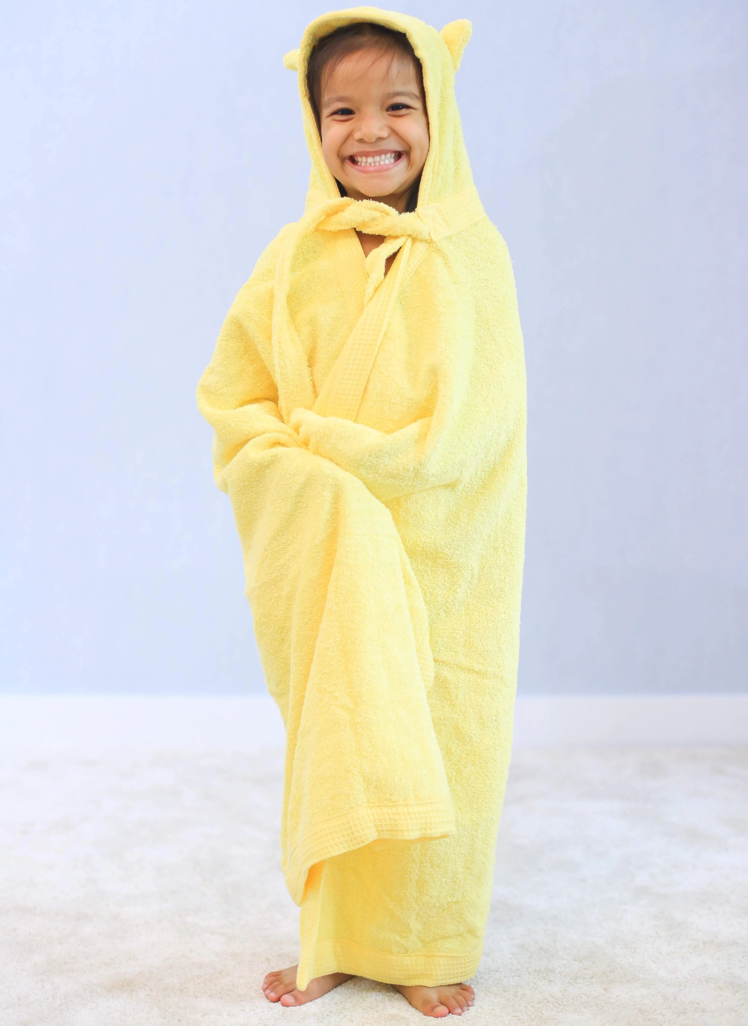 ผ้าขนหนูเด็กหมวกสัตว์