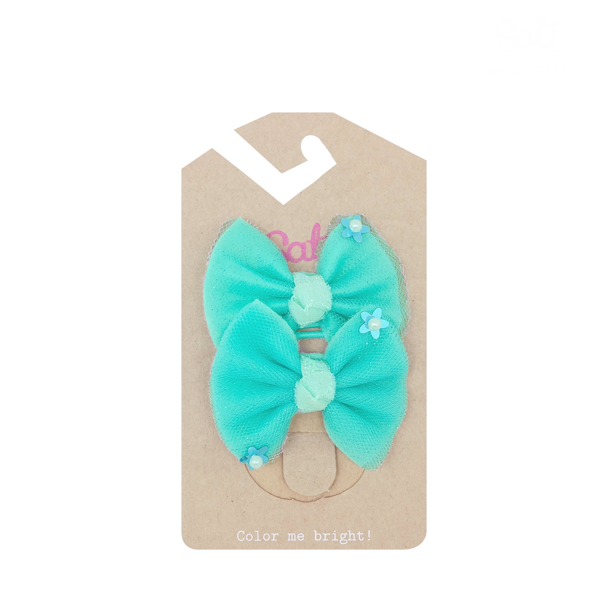 T. PONYBAND GREEN BOW Hair Clip